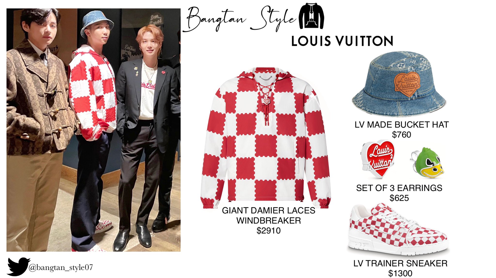 Bangtan Style⁷ (slow) on X: VLIVE 210629 [ Louis Vuitton, Wales Bonner]  #JHOPE #JIN #RM #V #BTS @BTS_twt  / X