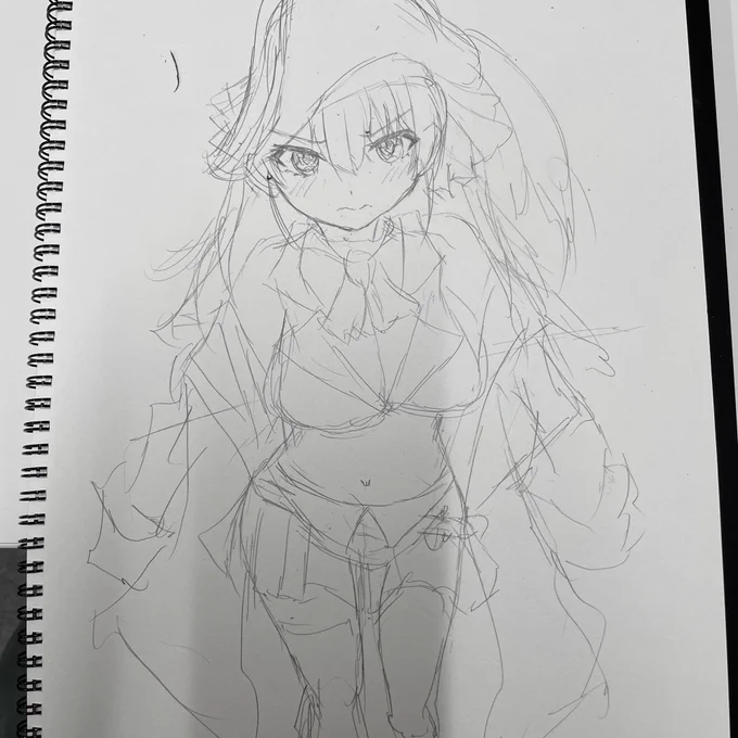 船長のラフ描いた。
久しぶり 