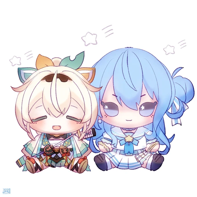師弟にしか見えない🎤🍃☄️

すいちゃんと
いろんなゲームもコラボしてほしい🪓

 #いろはにも絵を #ほしまちぎゃらりー 
