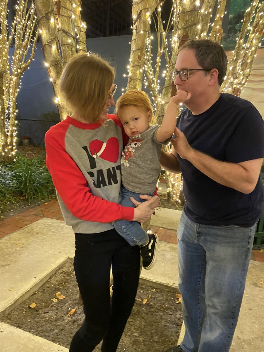 DunnMmjs1's tweet photo. What better way to enjoy Week 11 of 30 Weeks of celebrating #dunnduoyear30 with friends, family, and holiday cheer! #teamresource #holidayseason #Teachers #grandson #gigi #family #grateful #CountdowntoChristmas #mdunn2021 @nmduches @swiggins0415 @CityofDeLand https://t.co/w0qURVjXVZ