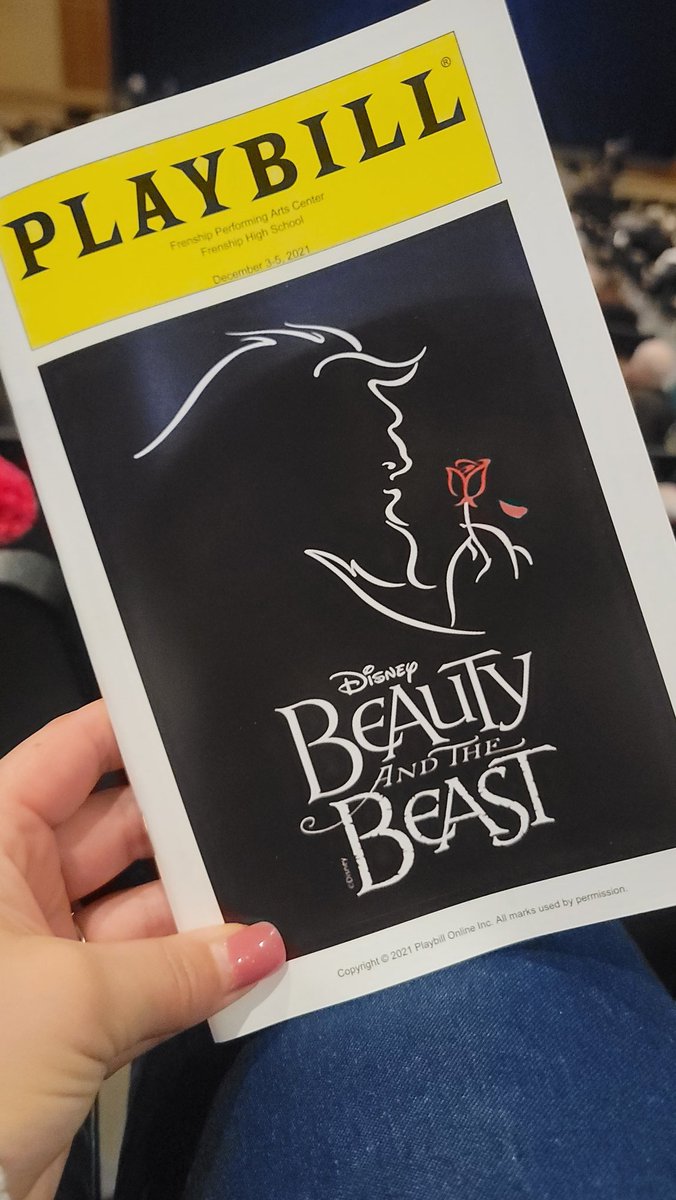 TiffTaylor_PIO's tweet photo. If you haven't gotten your tickets to the @FrenshipHS production of Beauty and the Beast, get them NOW! It was so good!! We have some TALENTED students 🥀🫖🕰📚🕯 https://t.co/UAytDAYYKr