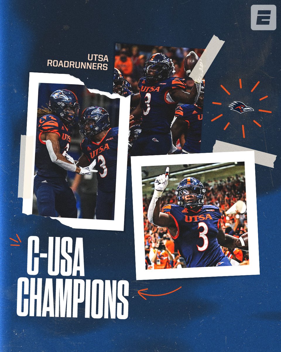 SportsCenter (@sportscenter) on Twitter photo MEEP MEEP βΌοΈ
12-1 <a href="/UTSAFTBL/">UTSA Football π</a> wins its first Conference USA championship! π MEEP MEEP βΌοΈ
12-1 <a href="/UTSAFTBL/">UTSA Football π</a> wins its first Conference USA championship! π