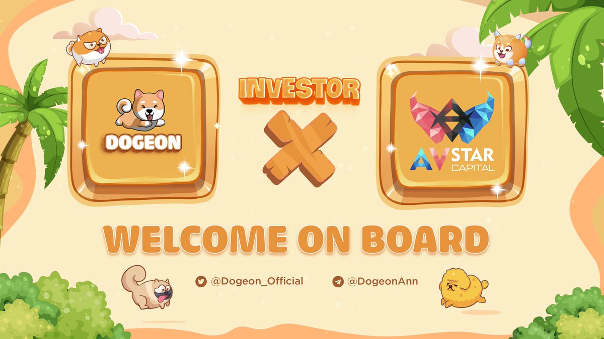 Dogeon_Official's tweet photo. AvStar Capital x Dogeon

We're honored to announce our next partnership with @AvStarCapital. They're an Asia’s leading #crypto incubator, serving as key core guidance to many successful and profitable #cryptocurrency projects.

#Dogeon #GameFi #NFT #DeFi $DON https://t.co/bU3WmFIfo6