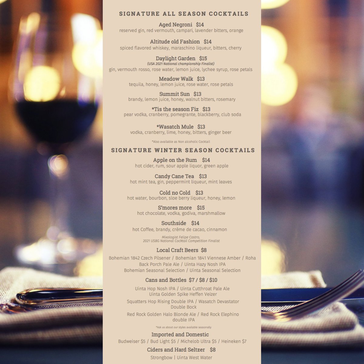 PCSheraton's tweet image. New Month ✅
New Adventures ✅
New Menu ✅

Be sure to come by Timbers Bar and check out our new Aprés Ski Menu! Swipe for a sneak peek. 👀