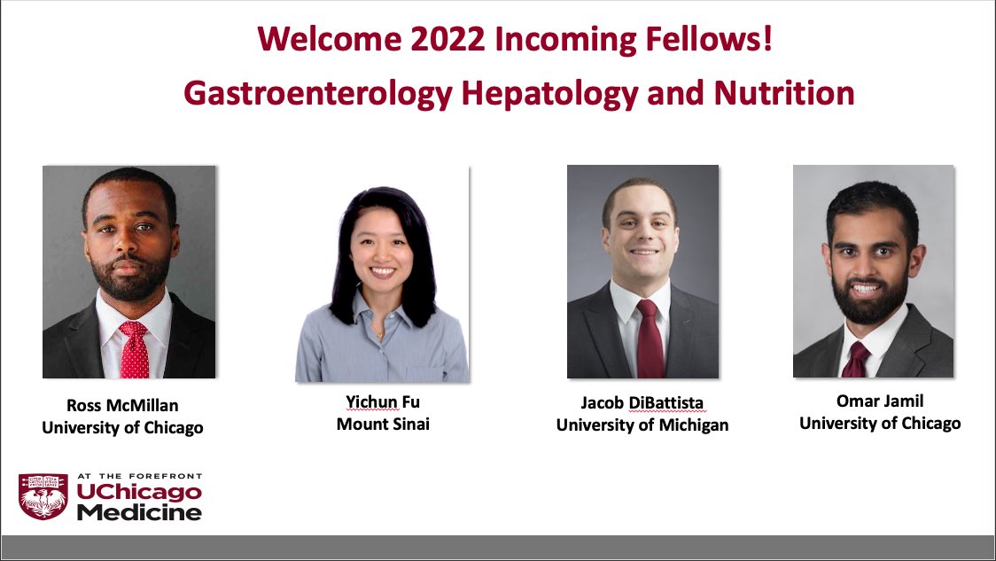 We are so excited to welcome these spectacular new fellows to our University of Chicago GI family! Can’t wait for you to start this summer! @UChicagoGI @IBDMD @AnjanaPillaiMD @SoniaKupfer