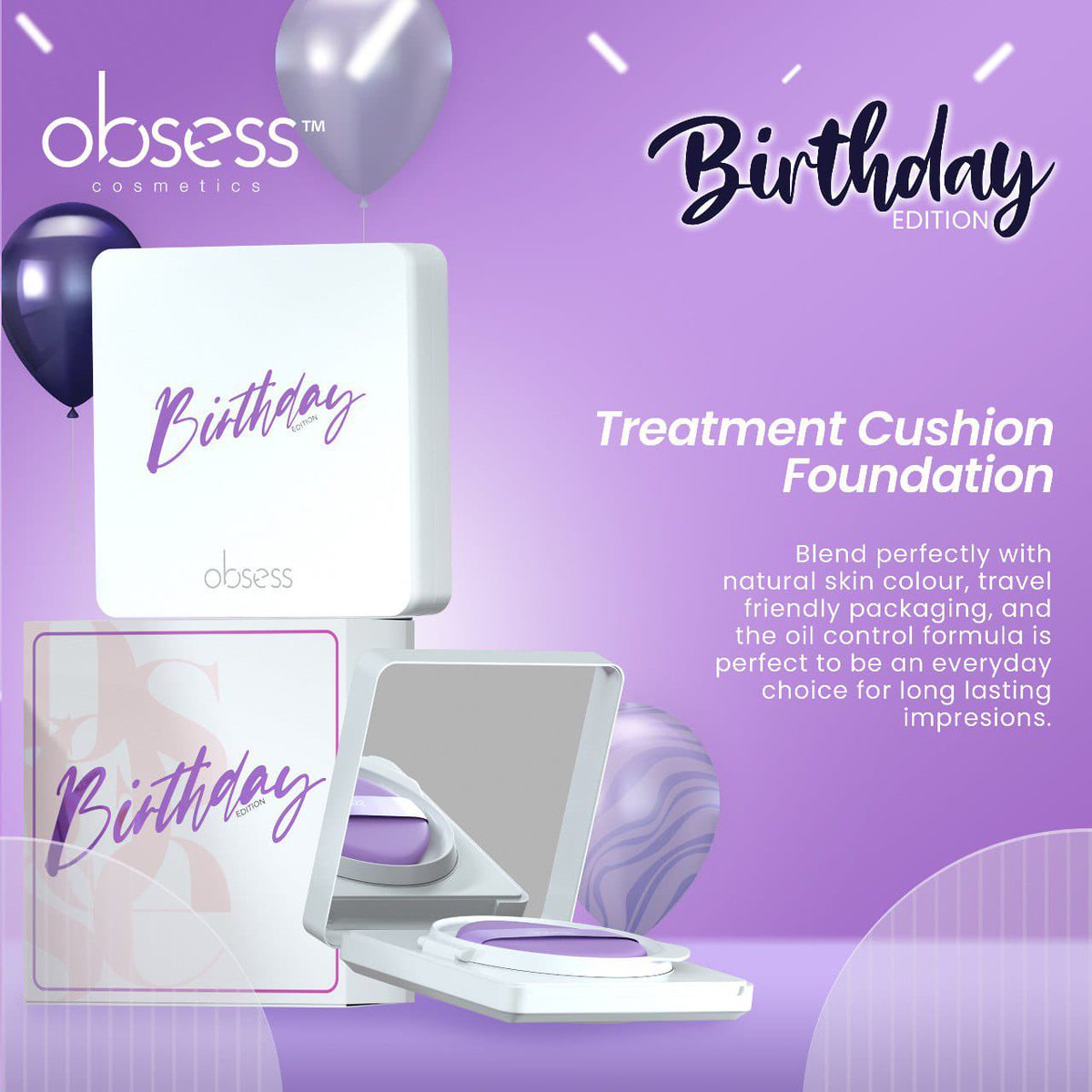Aleaavendaaa's tweet photo. Tak tahu pula obsess cosmetics ni birthday bulan 12 juga ?!! Mcm nak ja gift ni , macam best ja tengok 👉🏻👈🏻🥺 https://t.co/U3fp9m4eQJ
#ObsessCosmetics #MuaMalaysia #makeupmalaysia #cushionfoundation #liptint #obsesskin #obsessbirthdayedition #obsessBEKOL https://t.co/0hBoAi1RbG