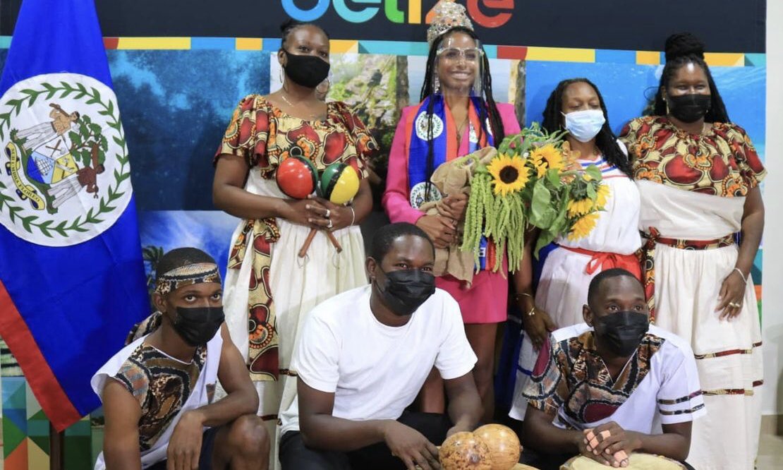 MissEarth's tweet photo. #MissEarth 2021 Destiny Wagner was warmly welcomed by Hon. Andre Perez, Minister of Blue Economy &amp; Civil Aviation, his CEO Kennedy Carrillo, joined by Mayor Bernard Wagner &amp; councilors of the Belize City Council, staff of the Belize Tourism Board &amp; the Wagner Family, to #Belize. https://t.co/hc0J54yLuW