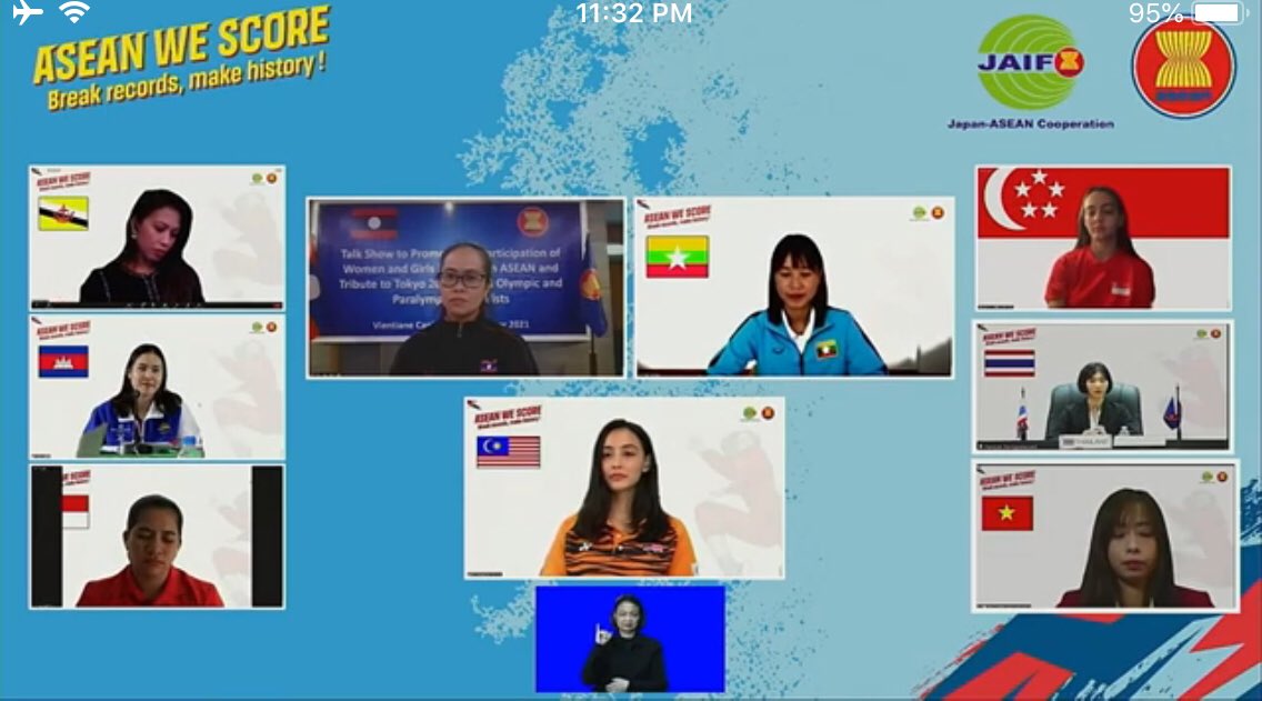 jamshedmkazi's tweet photo. Truly humbled &🤩to be joining a Talk Show w/a phenomenal group of Olympic champions from @ASEAN countries. While the Tokyo Olympics were the most gender equal ever (49%), media coverage of👩🏽sports is still only 4%, not to mention gaps in training,💰,sexist social norms & more. https://t.co/F0Z641sQLa