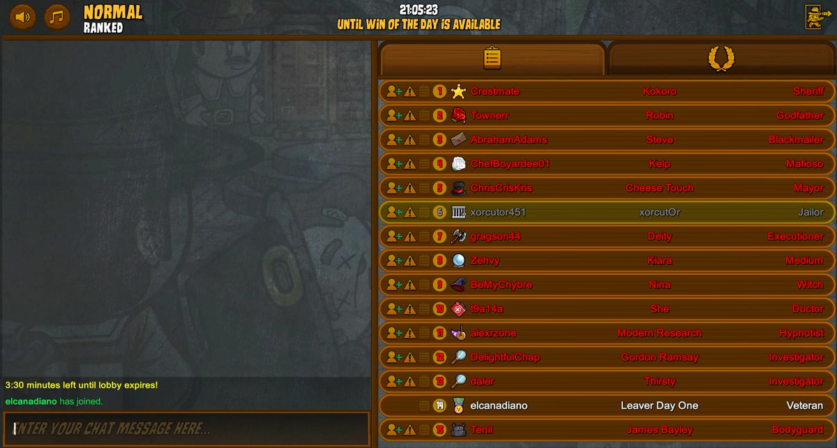 elcanadiano's tweet photo. Somehow I manage to fail my way up in this game. #imdabest #townofsalem #doubt https://t.co/0xK55vTAUC