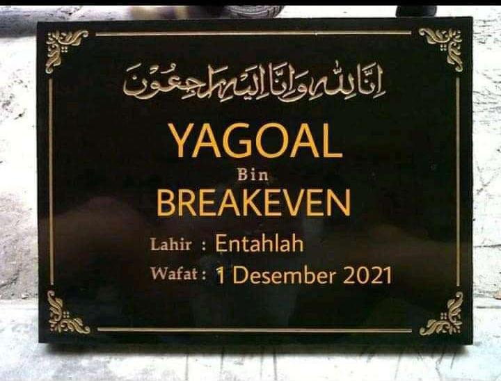 Kubur dalam² sekarang saatnya kita belajar melupakan. Semoga yagoal tenang &amp; tidak ada lagi korban² yang berjatuhan 😢😢😢

#YaGoal #yagoalscam