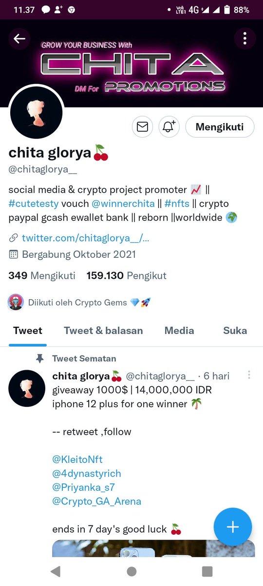 cewekmaniz14's tweet photo. @chitaglorya__ Done ka 🙏 https://t.co/XvBALam7bP