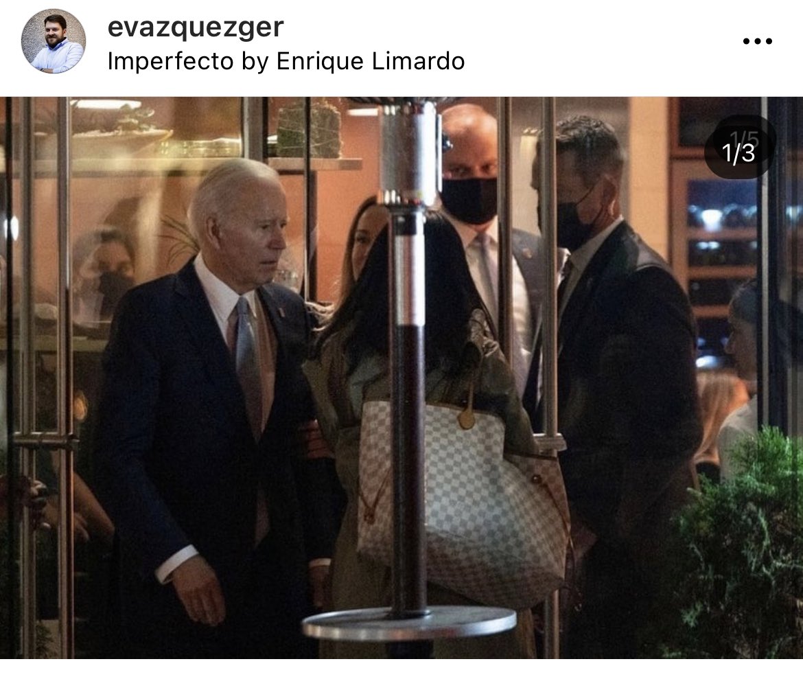 gusrojasmatute's tweet photo. El presidente Biden fue al restaurante Imperfecto del chef Venezolano Enrique Limardo  y su socio @ezequielvazquez 🔥👏🏼👏🏼 https://t.co/lmeYtr334J