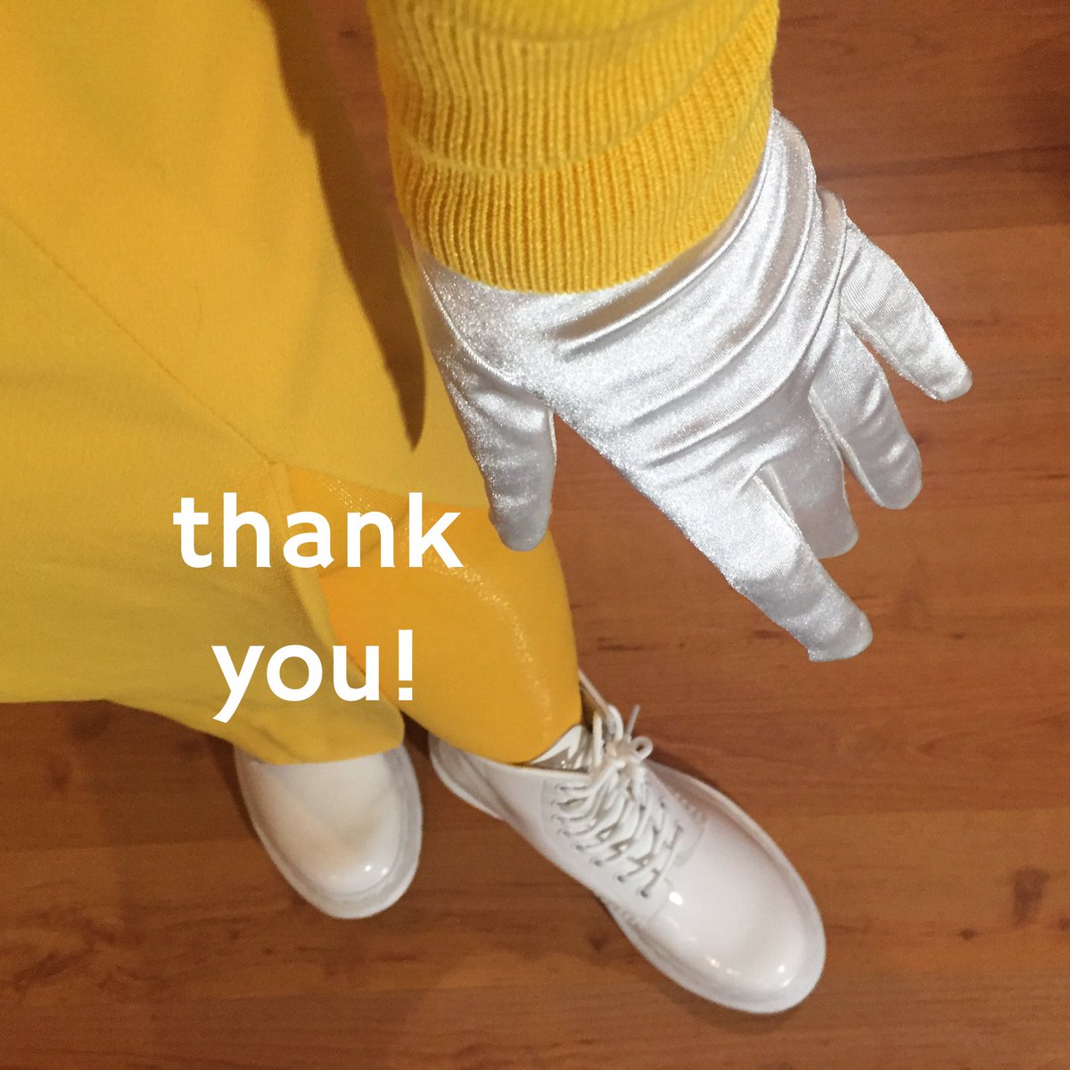 renneemiko's tweet photo. Gold shoes, no. Matching Docs and gloves, yes! 🌟 Thank you all for joining us on the gold themed First Friday Art Walk Sequim! #sequimbff https://t.co/ERtlRdCnq2