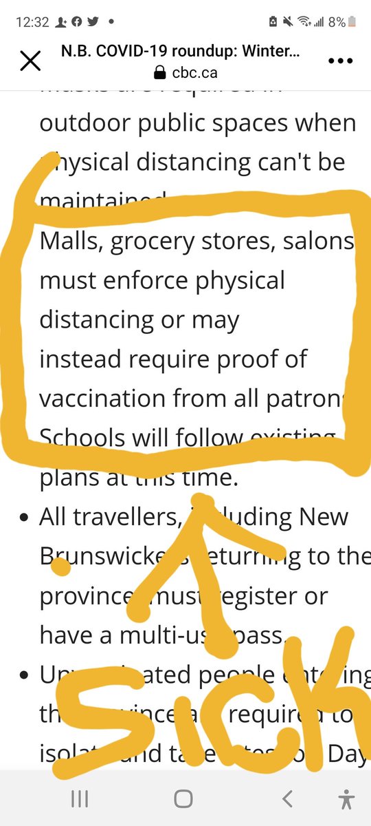 Here it comes, new Brunswick