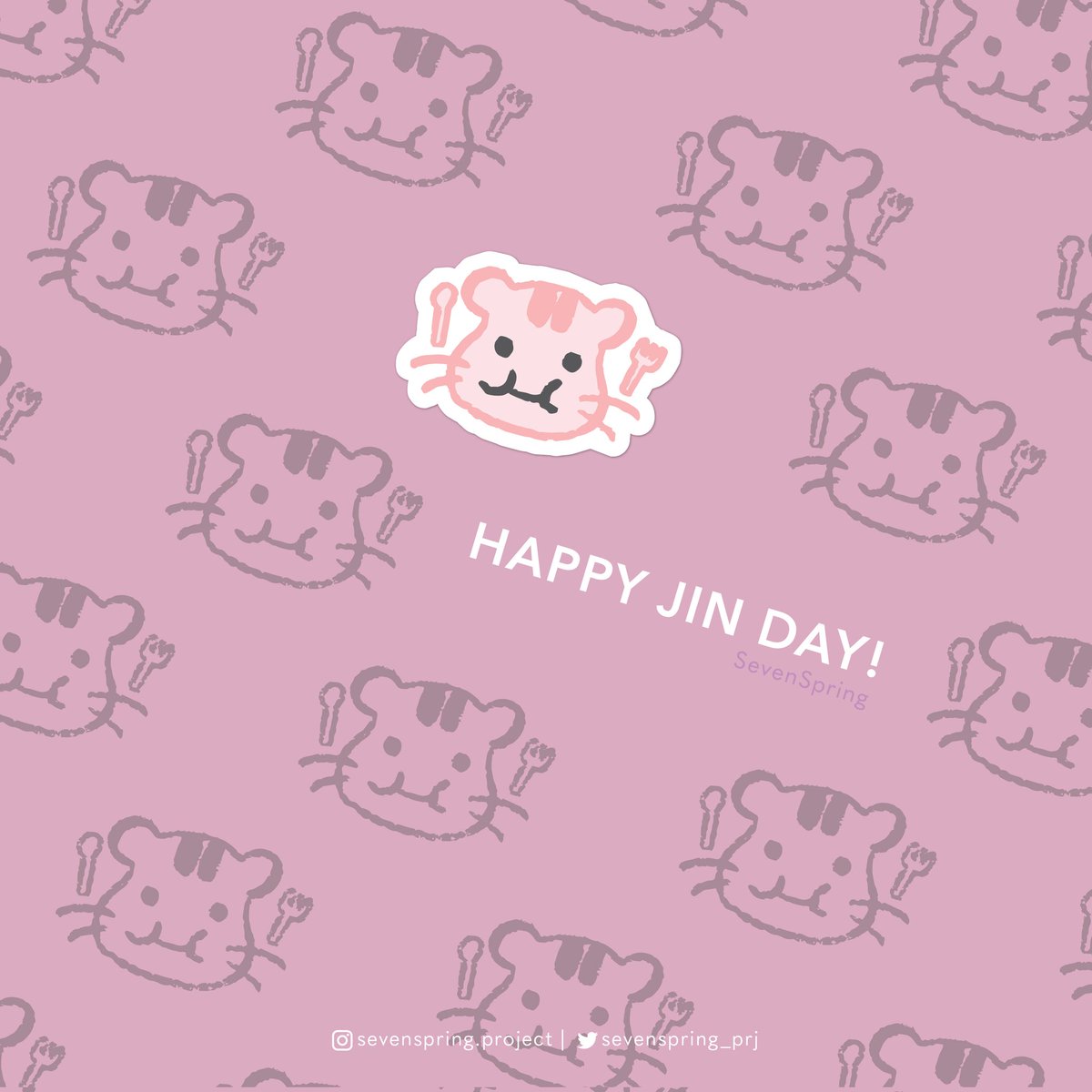 sevenspring_prj's tweet photo. Happy birthday, Kim Seokjin!!! Thank you for always inspiring us to be a better person! Love you!

#HappyJinDay
#ForeverYoursJin
#LightToOurAbyss
#BrightestMoonJin
#OurDayAndNightJin
#GreatestEpiphanyJin
#PreciousFlowerJin
#OurUniverseJin
#WorldwideSingerJin https://t.co/YZ2DVxuTLb