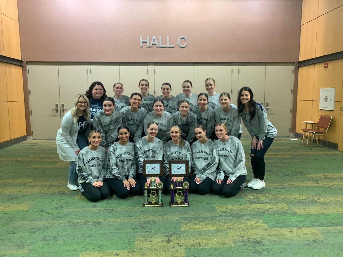 Your Pleasant Valley Platinum is bringing home the hardware!
🥇State Champions in class 12 POM
🥈State Runners-up in class 7 JAZZ
Your Spartans ARE State CHAMPIONS!
Congratulations Dancers &amp; Coaches 
Spartan Nation Proud