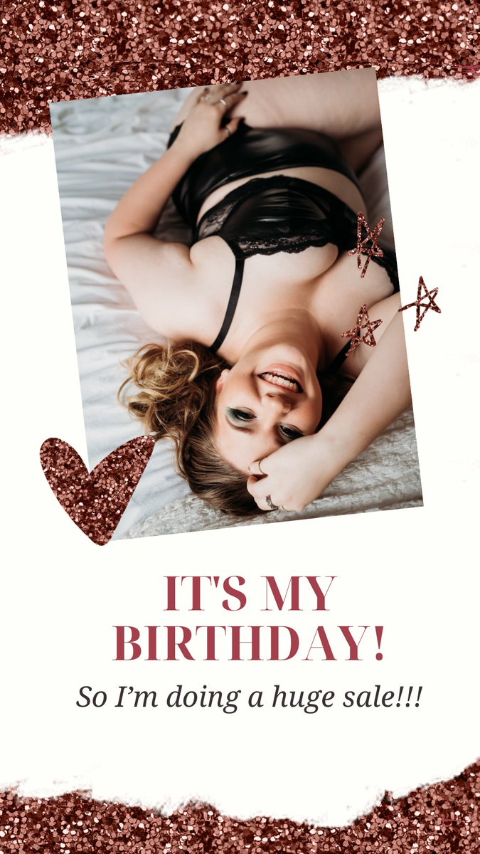 CVBoudoir's tweet photo. Did you hear? 🤭
I’m doing a HUGE sale for my birthday! 
Book now babes 😈💋 https://t.co/Y1810ASVLq