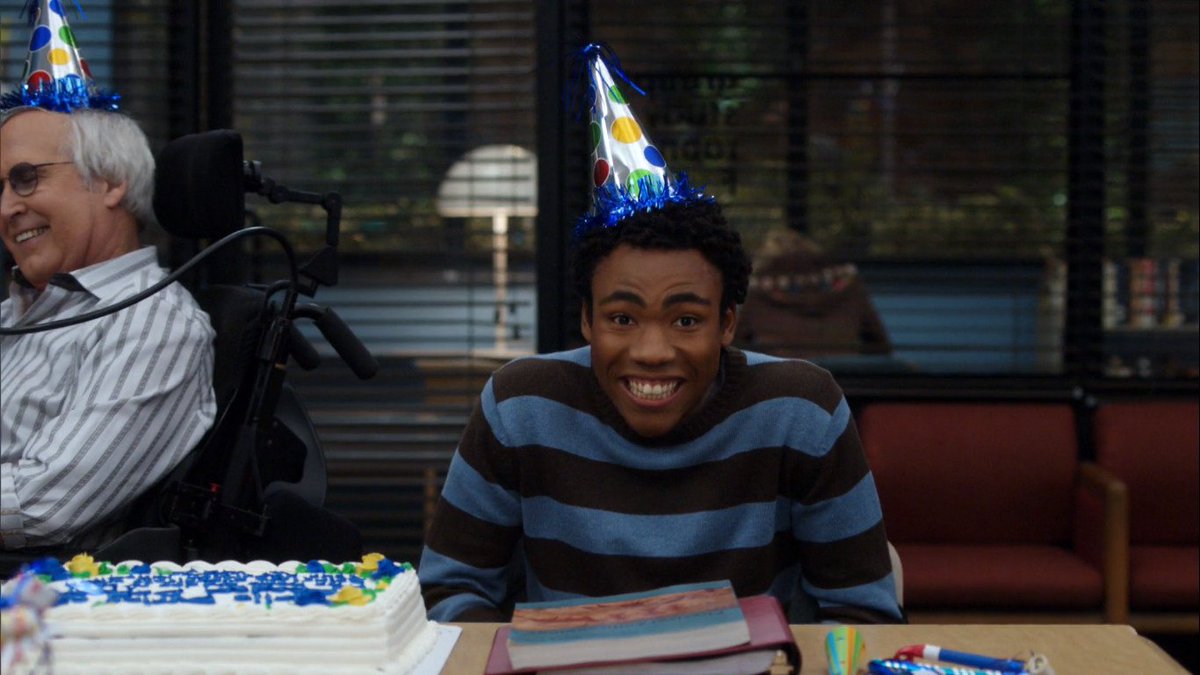 CommunityTV's tweet photo. happy birthday to the king, troy barnes. https://t.co/2VlYCa4CYB