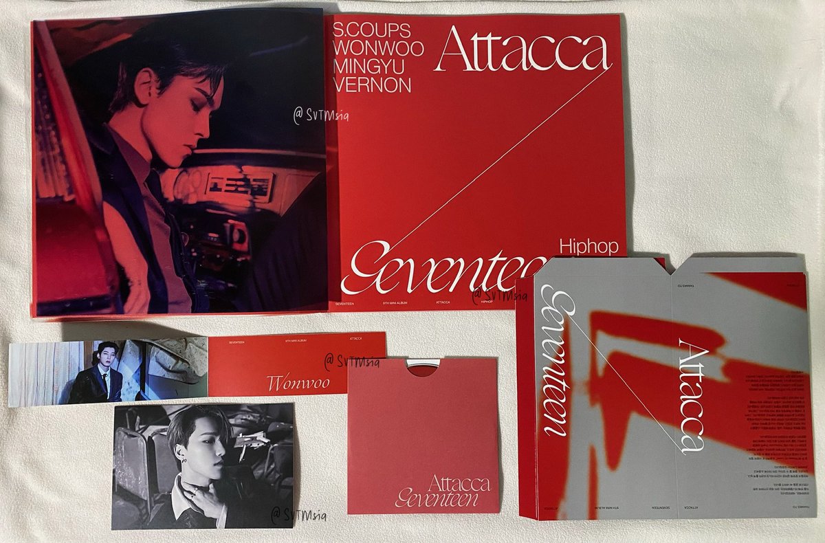 SVTMsia's tweet photo. [ WTS - Msia Only 🇲🇾 ]

📌 SEVENTEEN Official 9th Mini Album - Attacca Unsealed

• RM 30 for each unsealed album 
- You’ll get everything in the pictures below ✅
• Excluding shipping ❗️
• Readystock

Help RT @svtmarketmy @PasarSeventeen #PasarSVT #PasarSeventeen ㄱㅅ💛 https://t.co/83r5qensP0