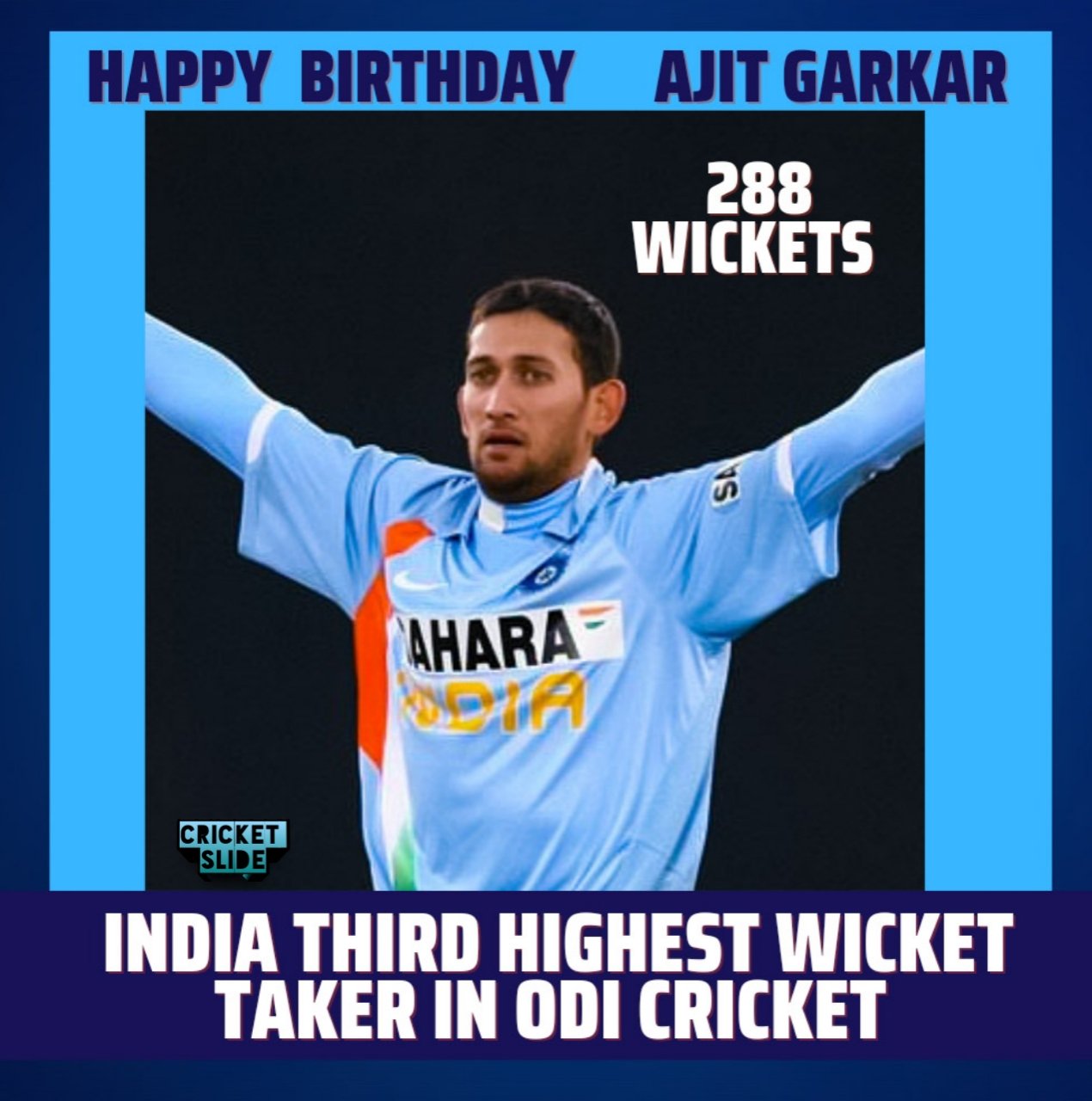 Happy Birthday Ajit Agarkar          