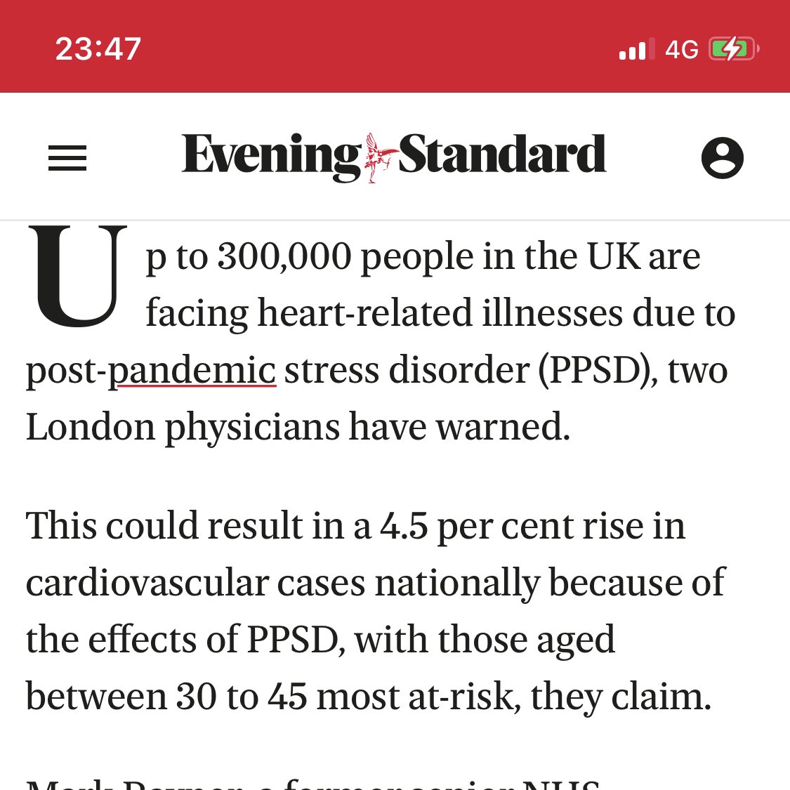 DarnelSugarfoo's tweet image. Nothing to see here. Just a 4.5% increase in heart problems.....due to &quot;Post Pandemic Stress Disorder.&quot; 

C&apos;mon, man.