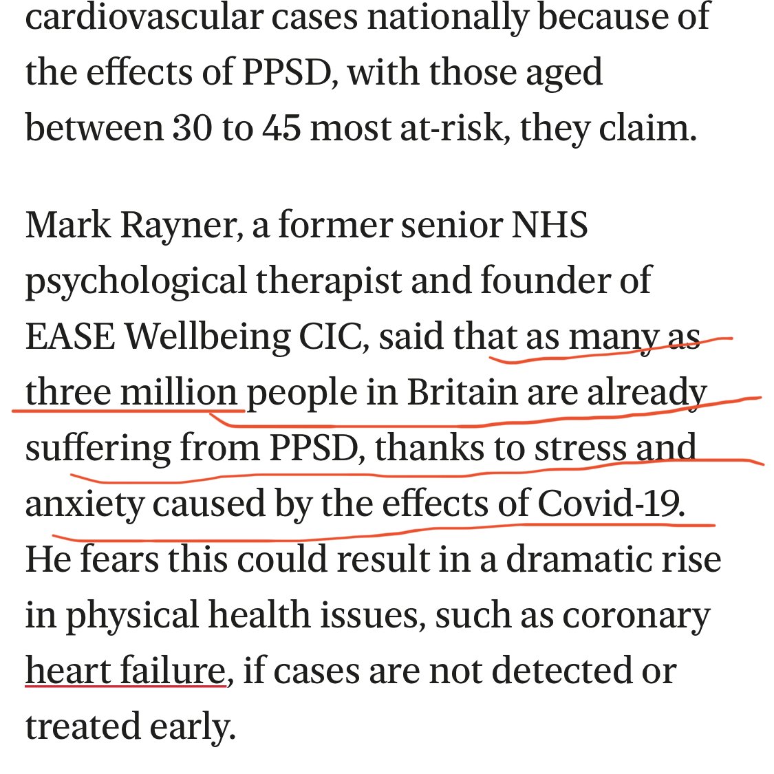 DarnelSugarfoo's tweet image. Nothing to see here. Just a 4.5% increase in heart problems.....due to &quot;Post Pandemic Stress Disorder.&quot; 

C&apos;mon, man.