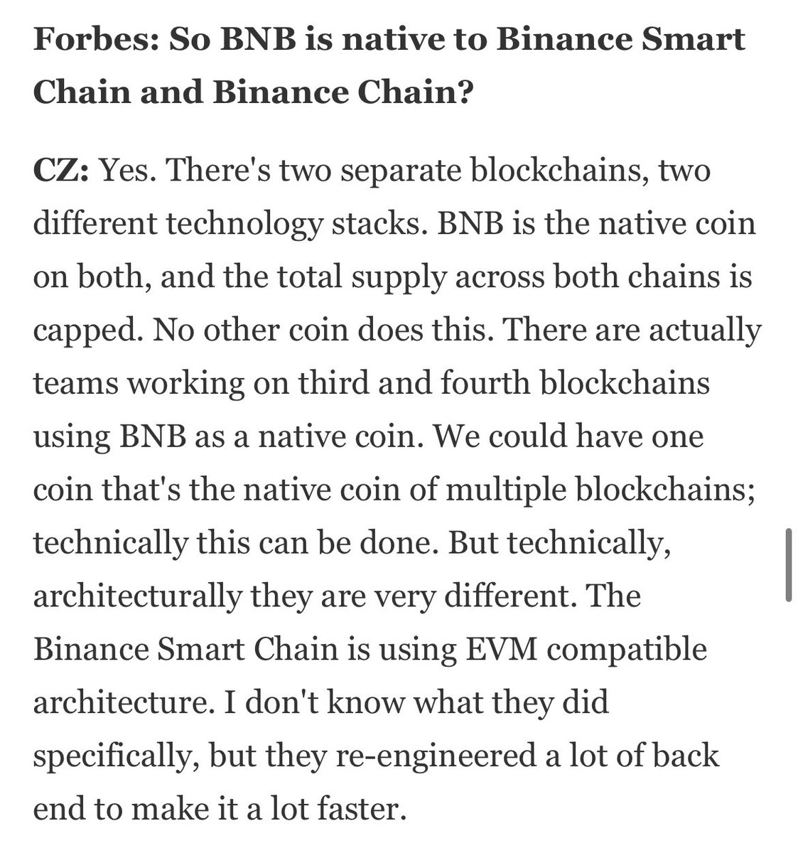 Another high volume day today causing network congestion again. 

ICYMI, <a href="/cz_binance/">CZ 🔶 BNB</a> addressed some of <a href="/BinanceChain/">Binance Chain</a>‘s scaling solutions in this article with Forbes. Exciting stuff in the works 👀🐰

forbes.com/sites/steveneh…