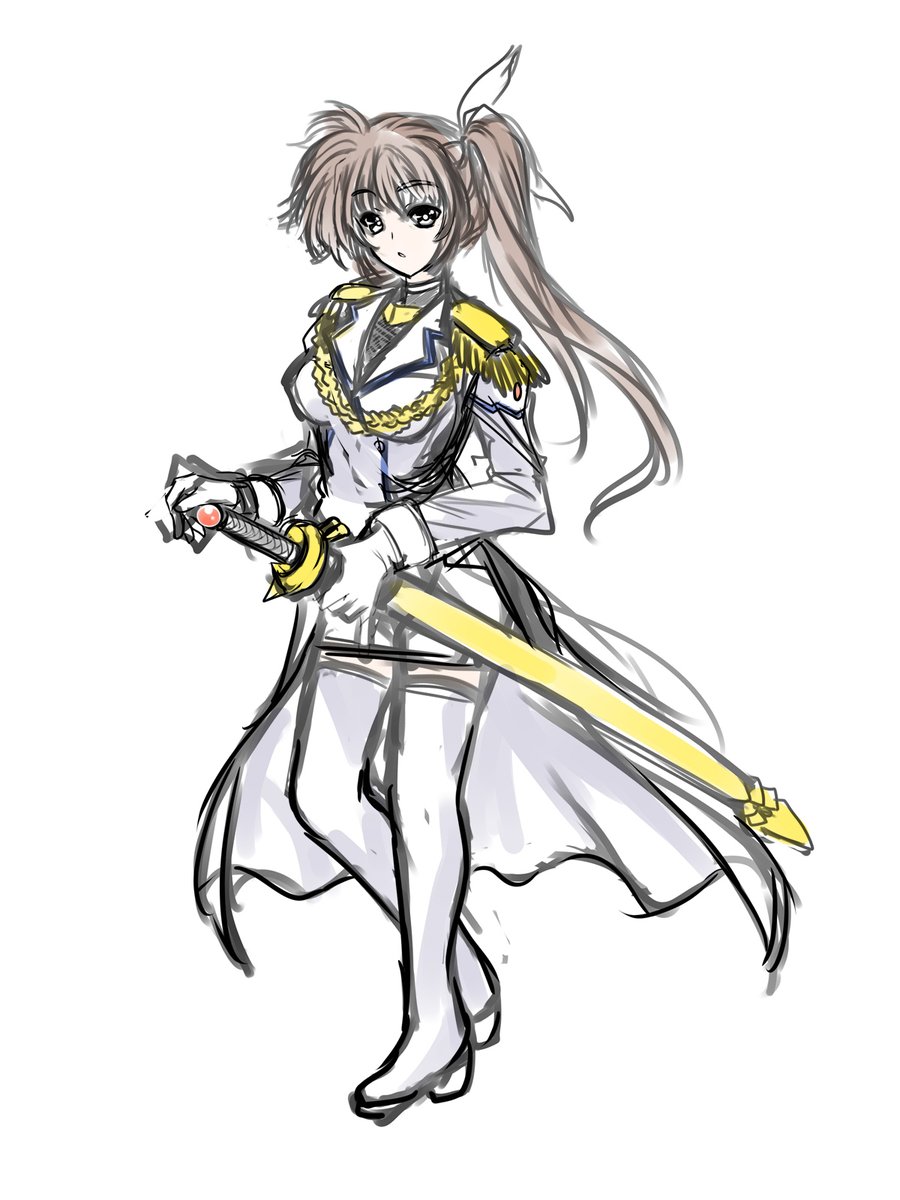 Д◎) ざっくり描いてみたが上に羽織るものがないな…ぬぅ??(ヲ 