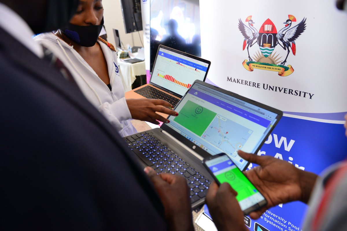 akajosh1's tweet photo. #DigitizeUg
What caught my eye at E-Government Expo 🌝

@AirQoProject is an award winning innovation 4rm @Makerere

It monitors air pollution through low-cost air quality monitors &amp; provides real-time air quality information @KCCAUG is currently using them

@NITAUganda1 @iBaino https://t.co/BcfaNf16T1