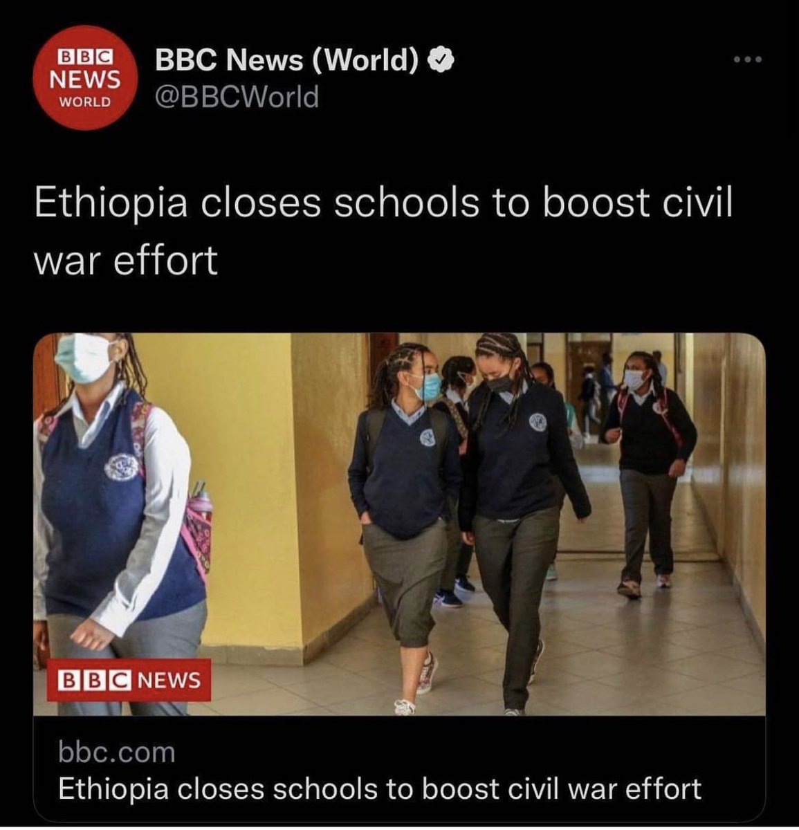 NatnaelMekonne7's tweet photo. Why @bbc and its morally corrupted staffrelease  disinformation like this. Is the people of Britain swallow what this false news corporation produce without  fact check ?

@BBCPolitics @BBCNews @BBCSport @cnnbrk @cnni 

#NoMore 

@antonioguterres @UN_Spokesperson @AU @Un https://t.co/wIWBWcBh2S