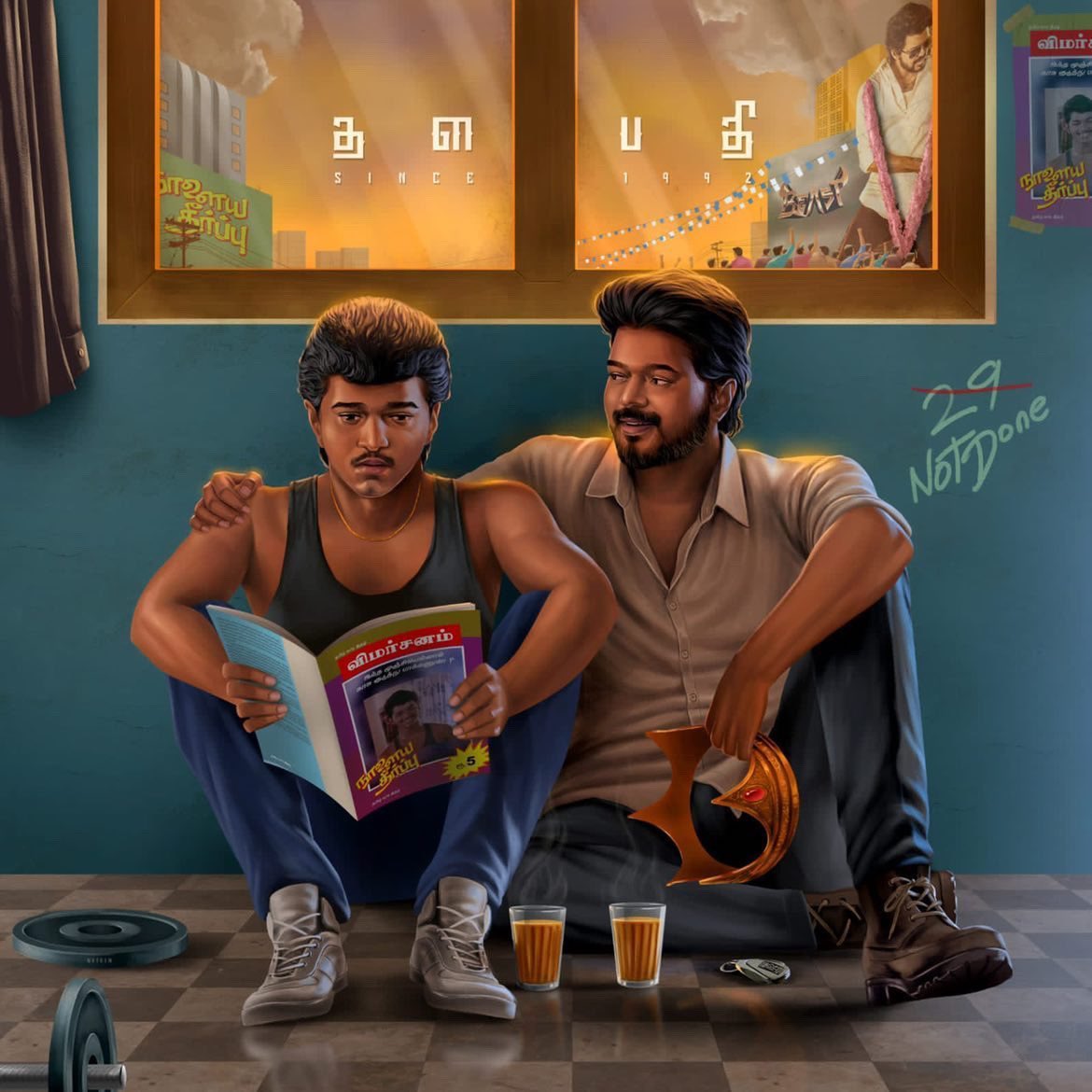 KollywoodStar_'s tweet photo. Congratulations #ThalapathyVijay  for completing 29 years.. 

Keep Entertain us @actorvijay 

#29YrsOfVIJAYism 
#29YearsOfVijayism
#29YrsOfVIJAYSupremacy https://t.co/2m89vip93a