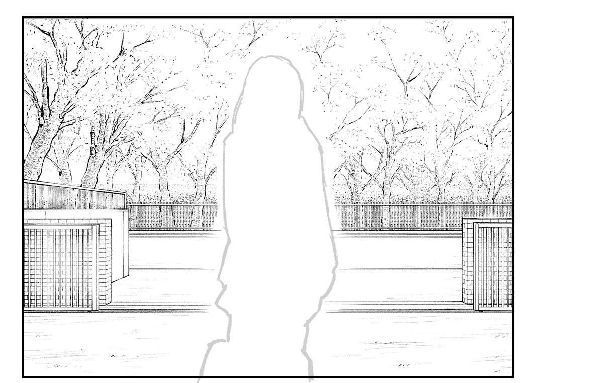 線画は出来ました(1枚目)。

2枚目は前回です。 