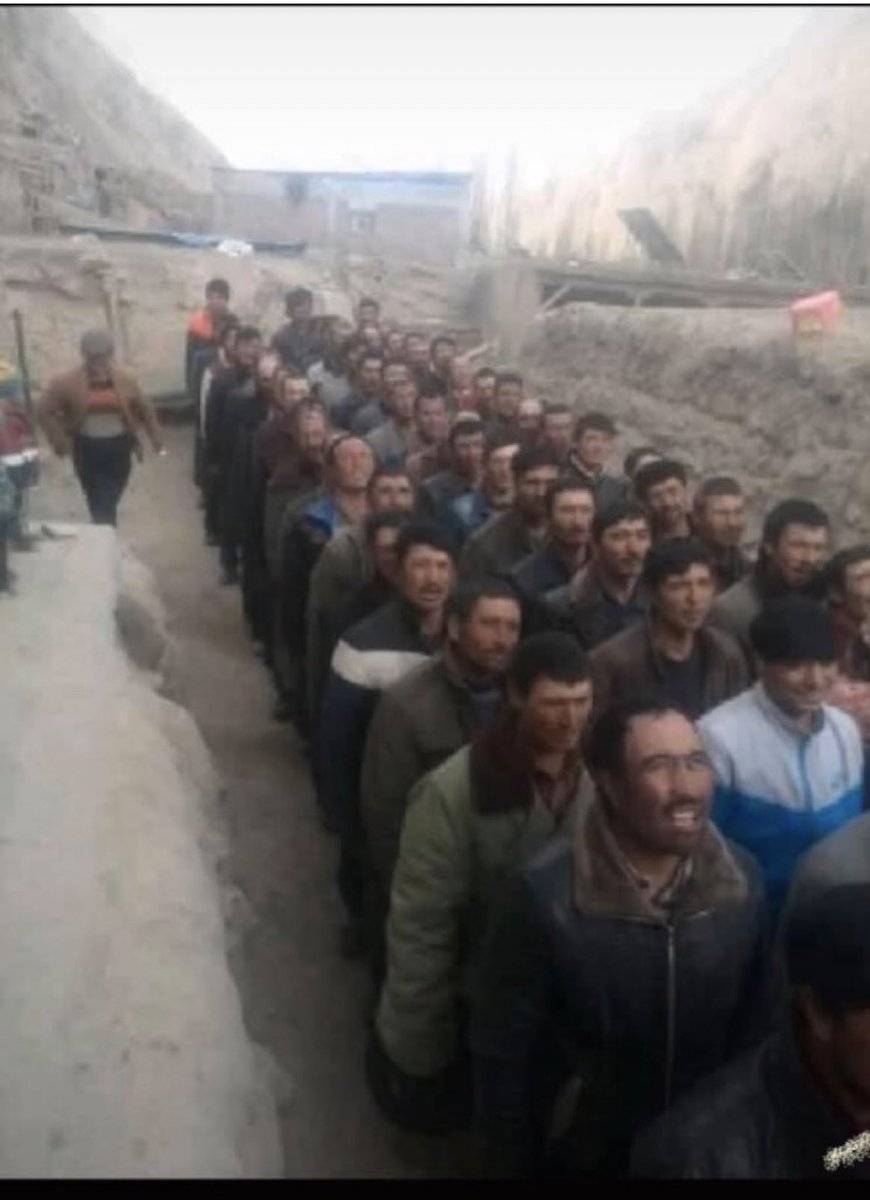 seyittumturk7's tweet photo. MEÇHULE YOLCULUK 

Onlar Çin’in zorunlu çalıştırma tesislerinde köle olarak çalıştırılan ve nereye sürüldükleri bilinmeyen Uygur Türkleri. Çin ise bu görüntülere rağmen inkar politikasını sürdürüyor. Uluslararası toplum, yeteri kadar destek bulamamaktan şikayetçi. https://t.co/p0K2QwBK0H