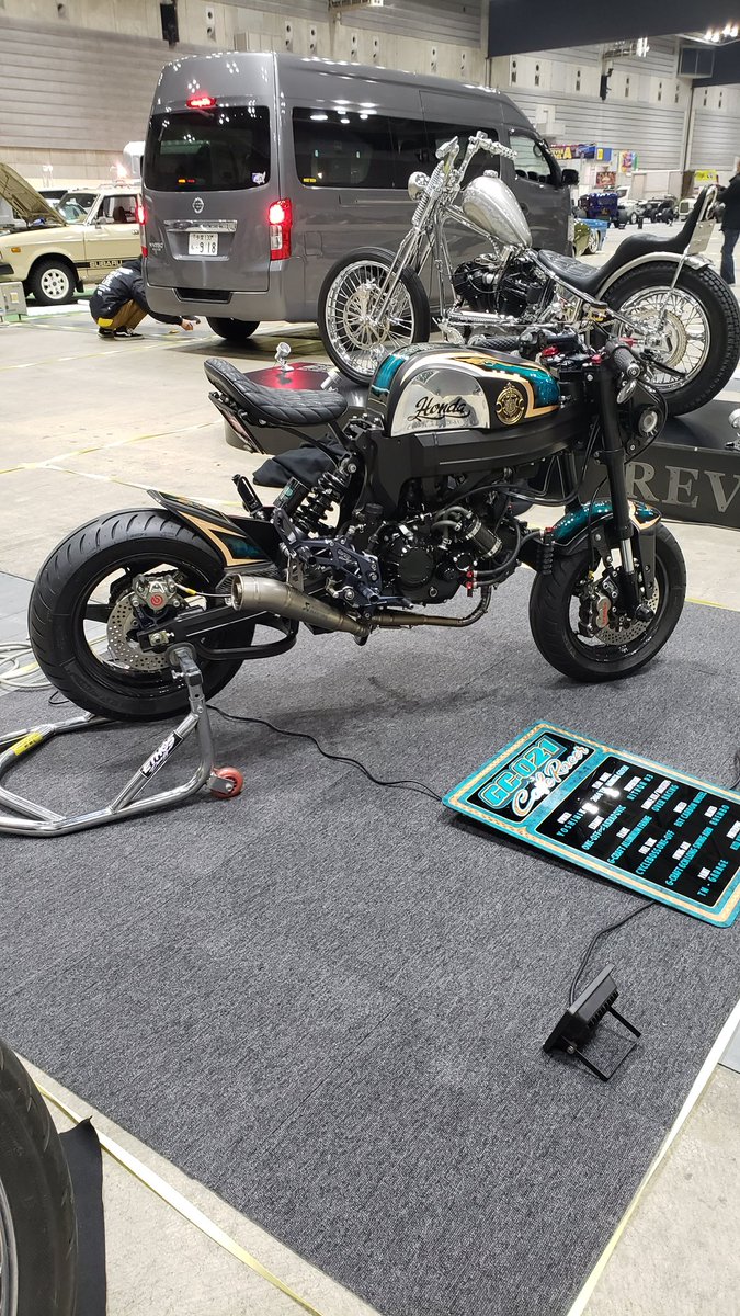 evox19881114's tweet photo. GC-021カフェレーサー出展完了しました(^_^)
そしてオールペンを施し完成した姿になります(^_^) https://t.co/sSrBp68cig