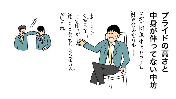 プライドの高さ と中身が伴ってない中坊 