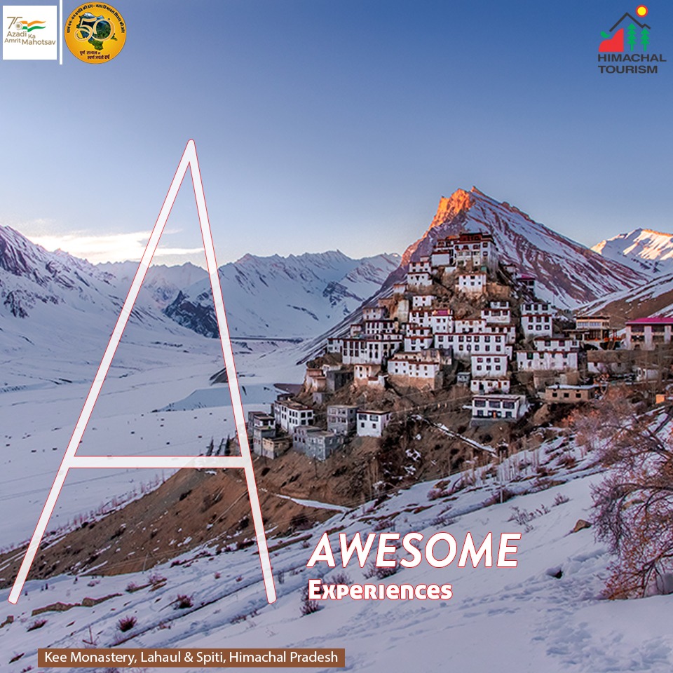hp_tourism's tweet photo. HIMACHAL: Awesome Experiences

#keemonastery #lahaulspiti #himachaltourismofficial #snowfall #travel #heavenlyhimachal #dekhoapnadesh #himachaltourism #HP #devbhoomiHimachal https://t.co/hYFO9lspCo