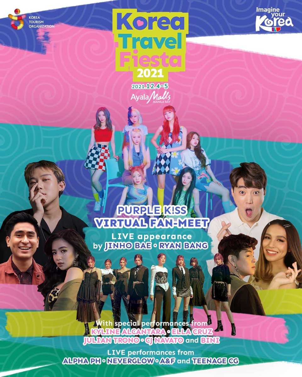 CJnaticsOFFCL's tweet photo. This year’s greatest gathering of artists, performers (including @NavatoCJ!) and hallyu fans in the grandest travel event is happening this weekend, Dec. 4~5 at the Ayala Malls Manila Bay!

#KoreaTayoSoon!
#PurpleKissxKTOManila
#KTOManila
#KoreaTayoSoon
#KoreaTravelFiesta2021 https://t.co/n1PIAE1DbU