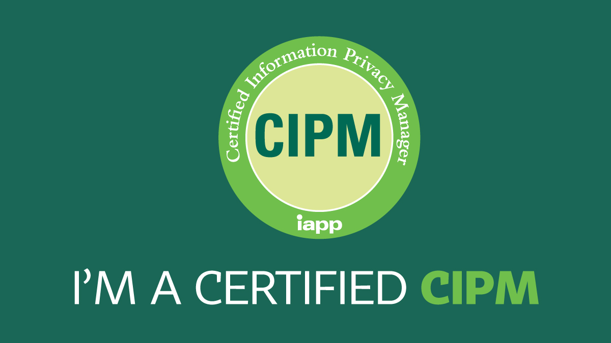 I recently became a Certified Information Privacy Manager certified by @PrivacyPros . It's been such a journey! 

⁉️What is CIPM?
📍How did I study?
❓How was the exam?
👨‍⚖️Do you need prior experience?
👀Final notes and disclaimer!