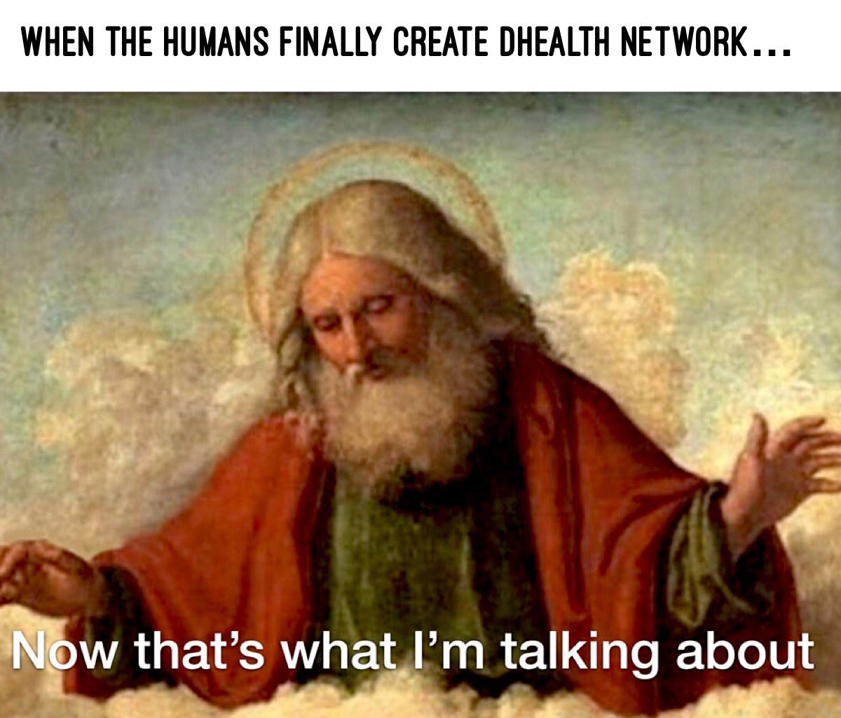 the_true_true's tweet photo. On the first day of Meme-mas I share this meme with you!! @dHealth_Network 🎄✨🎅 #DHPmeme #truelove #mememas #xmas #altcoin #Altcoins https://t.co/gttKDwf3nc