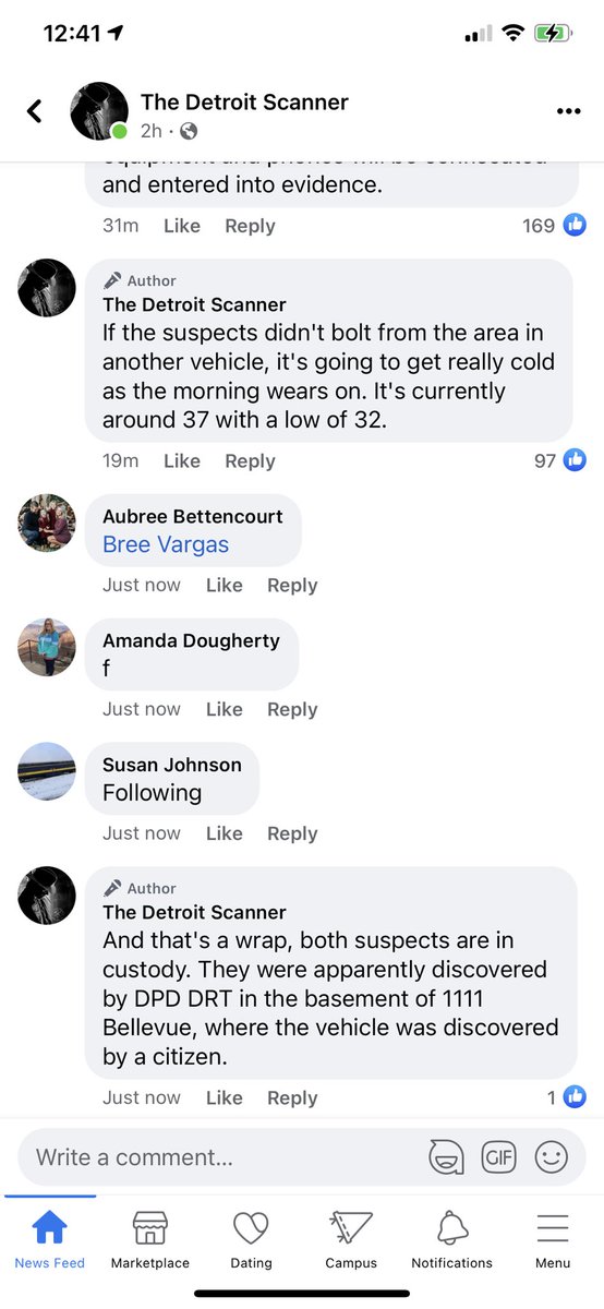 KellyD4017's tweet photo. @jeanniebrichett Apparently in custody https://t.co/1oZpNosSat