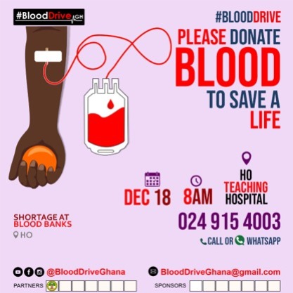 KojoAB's tweet photo. 18th December, in Ho. #BloodDrive https://t.co/akvq1qODPE