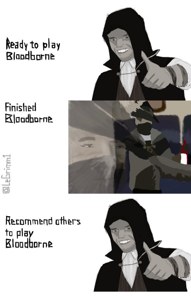 LeGrimm1's tweet photo. 64

“Just play Bloodborne”

👍😶👍

RT to Recommend others

#Bloodborne https://t.co/avMWQ5DScr