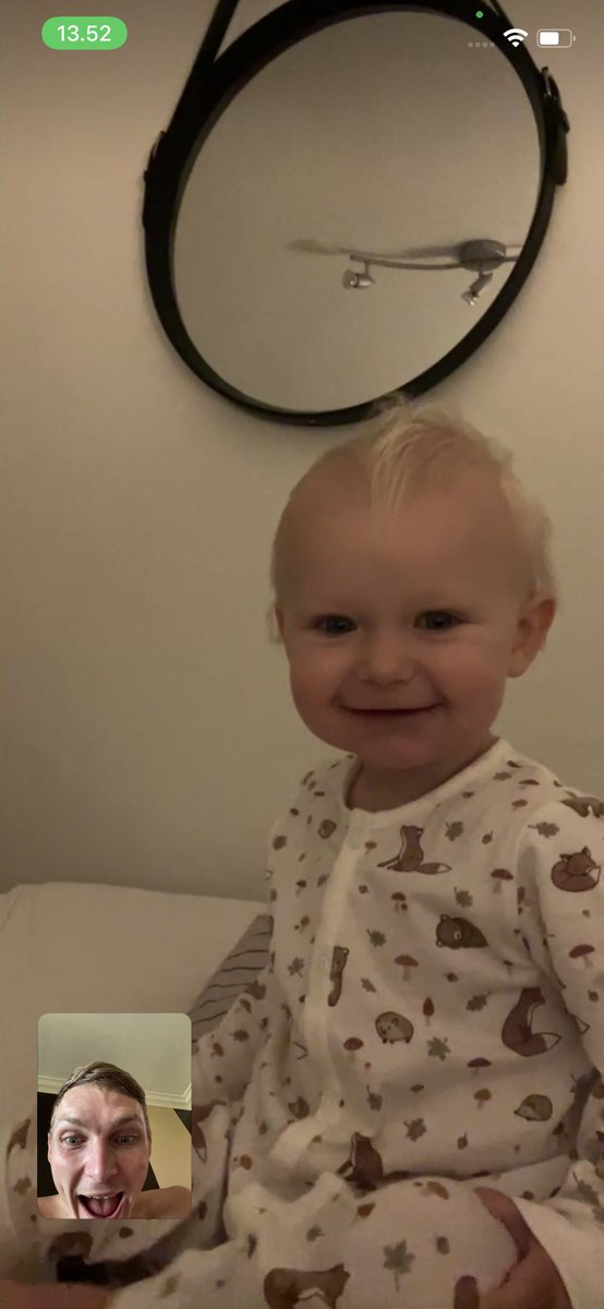 ViktorAxelsen's tweet photo. Morning FaceTime. Vega misses the Bali weather and  the dancing cactus which I will have to bring with me back 🌵🤣😍 https://t.co/68HVXWCiSK