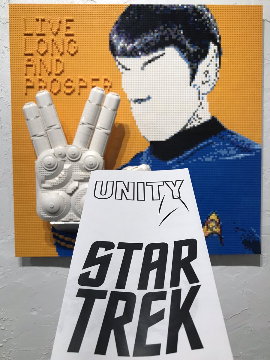 DigitalLA's tweet photo. 🖖🏽 At Star Trek Unity exhibition during Art Basel Miami: Roddenberry Entertainment and Duende Media partnered to make a eco-NFT with living DNA embedded w Roddenberry’s signature. Also Lego artist @SamuelHatmaker1 did several Star Trek themed artwork with iconic scenes. https://t.co/1ZxW46nDme