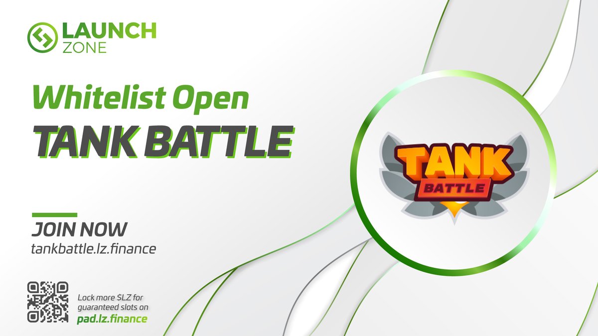 What can you do within a minute⁉️ 👀

You can join #TankBattle Whitelist to receive fantastic reward for their upcoming IDO on #LZPad 🥳

📌 Tank Battle Whitelist 

🚀 Opening: 7AM UTC on Dec 04, 2021
🎉 Closing: 8 hours before IDO starts

Sign up  👉 tankbattle.lz.finance