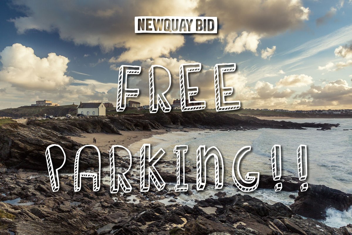 🚗 FREE PARKING!! 🚗

Today is Small Business Saturday! Our friends at <a href="/CornwallCouncil/">@cornwallcouncil</a> are offering FREE parking all of their car parks in Newquay, giving you a great opportunity to get out and support our local businesses when they need it the most! 

#SmallBusinessSaturday