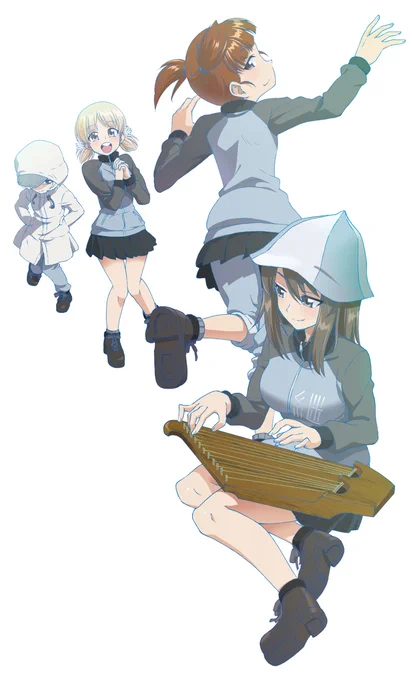 そして、先程pixivに上げた表紙(キャラのみ)をこちらにもペタリ
今回は継続の面々です^^ 