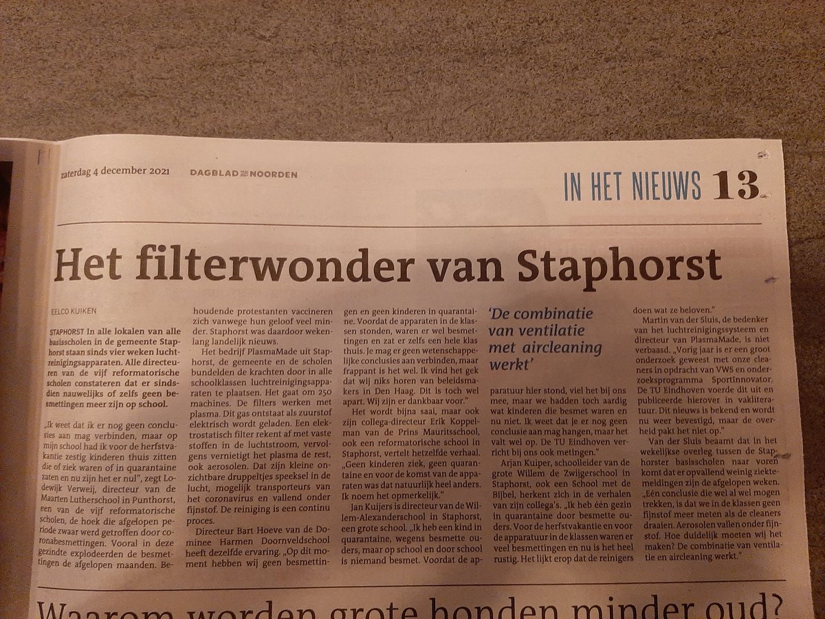 Op alle scholen in Nederland zo'n filter graag.