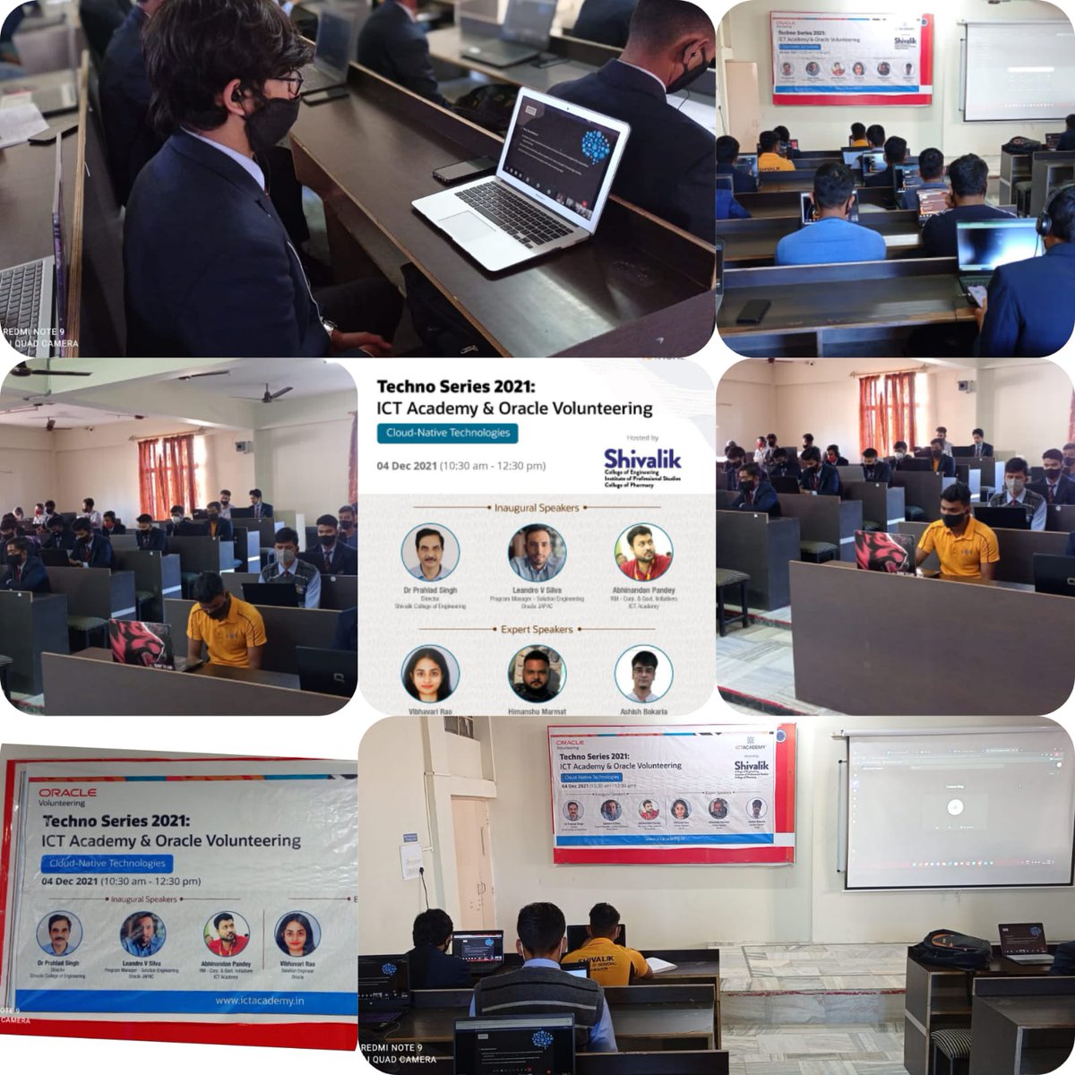 kamal_peter's tweet photo. What it means to be a #cloudnative software engineer, what's the technology, what it means to business &amp; more. #oraclevolunteers @ictacademyindia, #InternationalVolunteerDay @ORCLCitizenship.Thanks, Vibhavari, Himanshu, Ashish  &amp; Leo. #SolutionEngineers  interacting with students https://t.co/vUQ9o3Jb6u