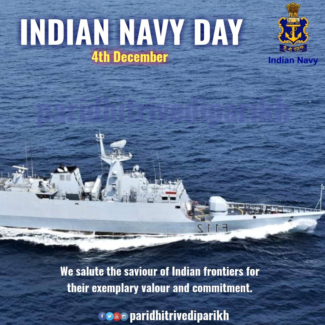 ParidhiSpeaks's tweet photo. #OnThisDay in 1971, @indiannavy
launched #OpTrident. Missile boats of #KillersSquadron launched an audacious attack off Karachi. #Nirghat #Nipat #Veer fired missiles to sink PN ships Khyber & Muhafiz.#04Dec is celebrated as #NavyDay to commemorate this victory.
#SwarnimVijayVarsh https://t.co/9n64uqlOmx